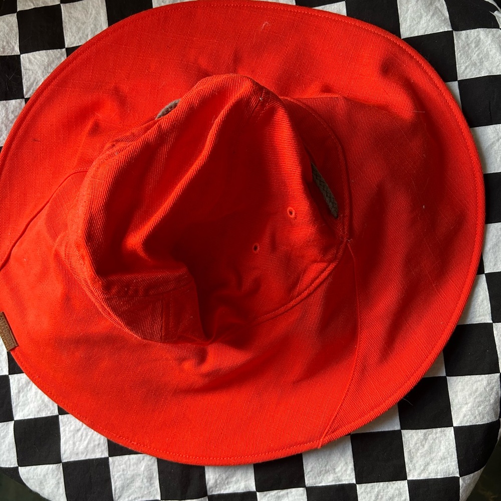 Bright Red sun Hat